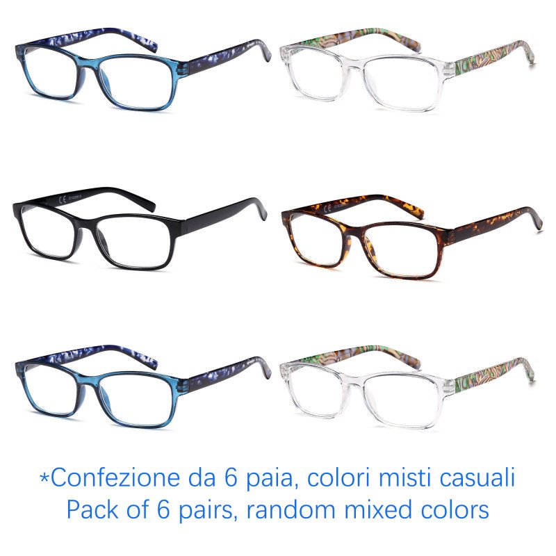 Reading glasses - Two-tone Frame - NV0138 - Wholesale Pack of 6