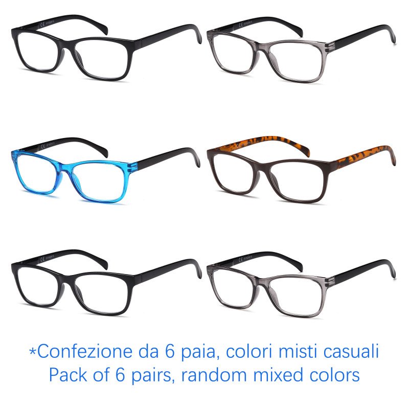 Reading glasses - Two-tone Frame - NV0152 - Wholesale Pack of 6