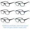 Reading glasses - blue light blocking - NV1225-B - Wholesale Pack of 6