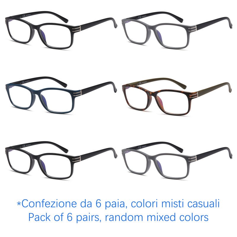 Reading glasses - Lightweight Frame - NV1232 - Wholesale Pack of 6