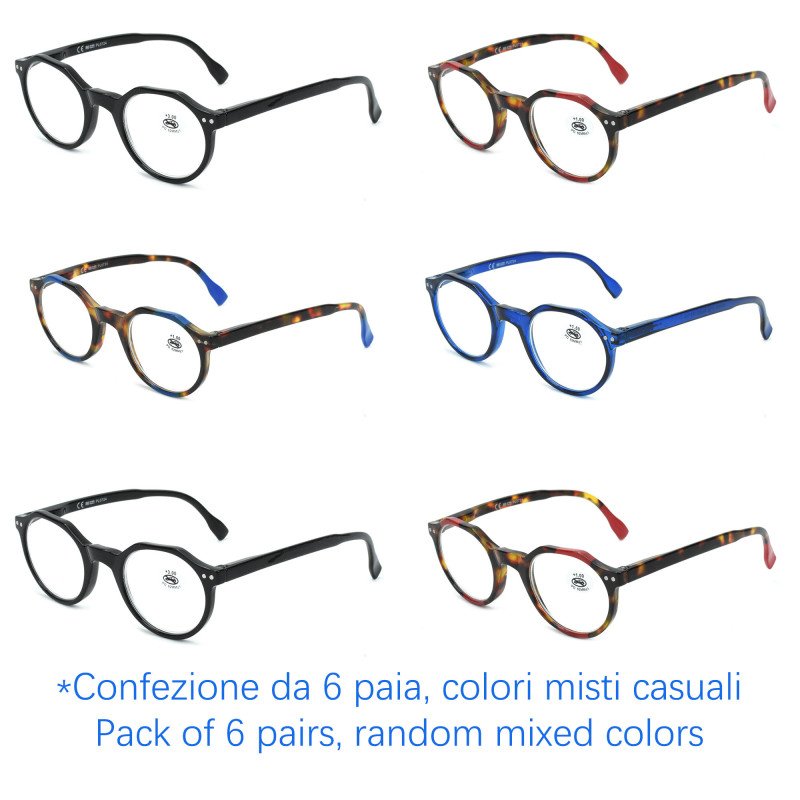 Reading glasses - Blue Light Blocking - NV4273-B - Wholesale Pack of 6