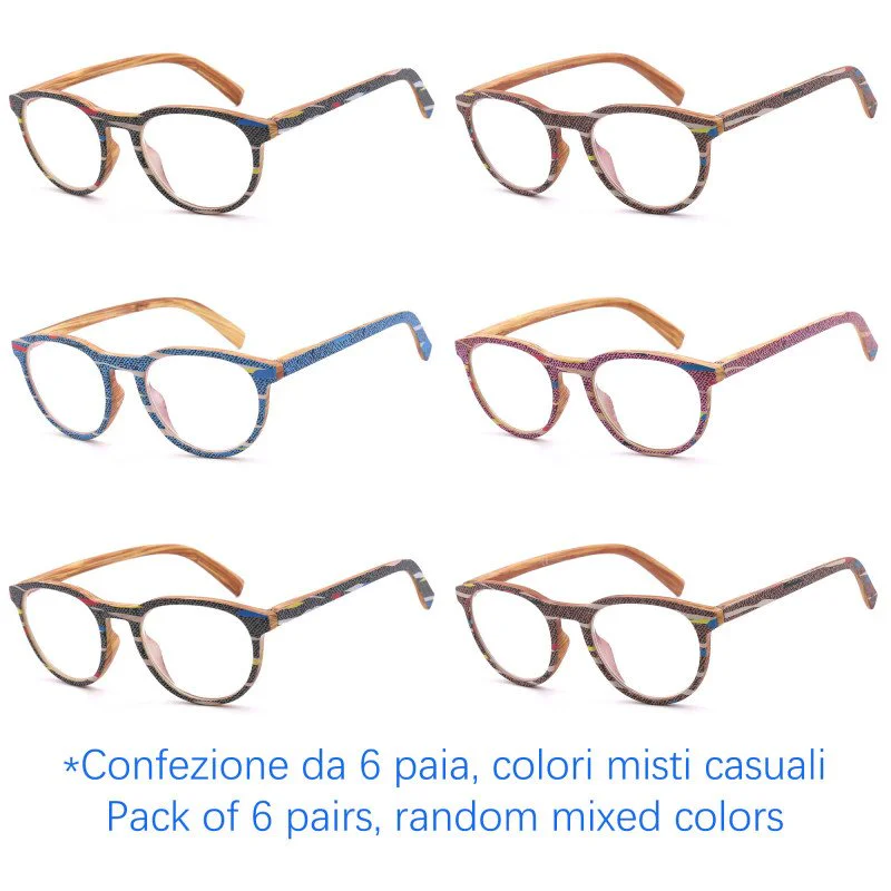 Reading glasses - Wood Effect - NV4561 - Wholesale Pack of 6