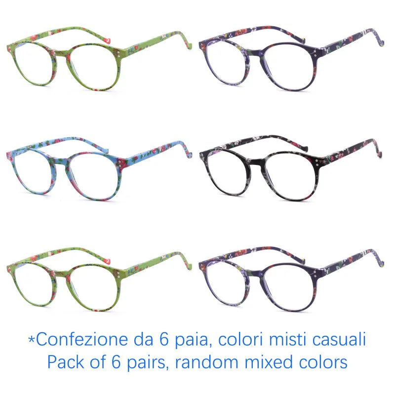 Reading glasses - Flowery - NV4622 - Wholesale Pack of 6