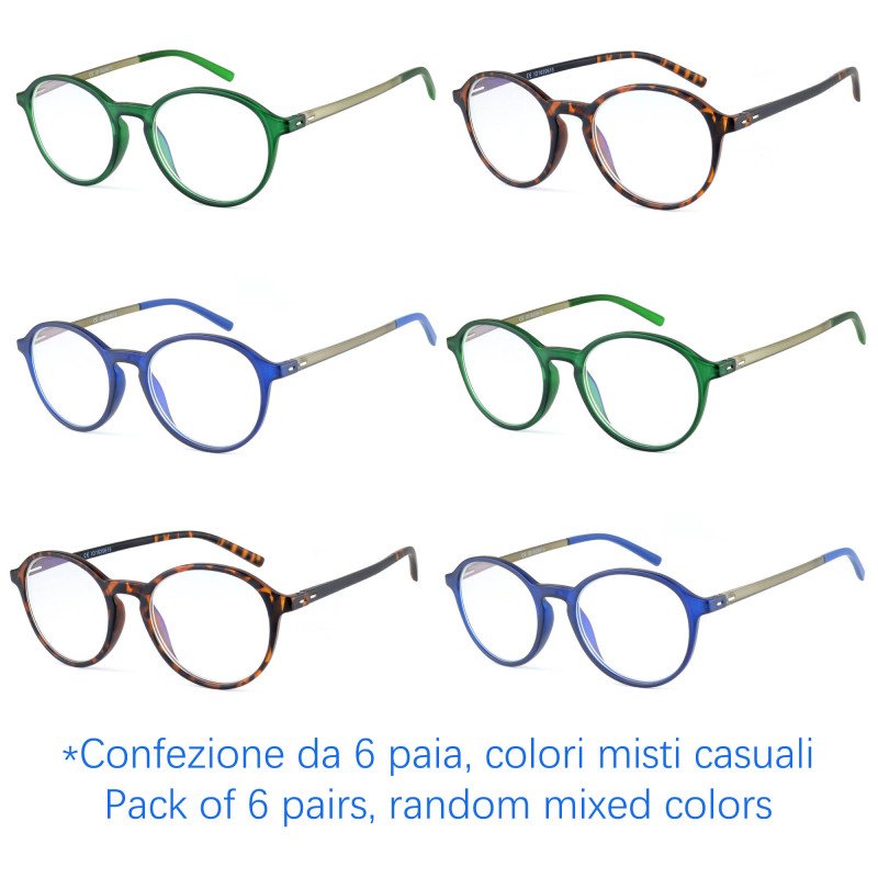 Reading glasses - Frame TR90 - Anti-reflective - NV4684-A - Wholesale Pack of 6