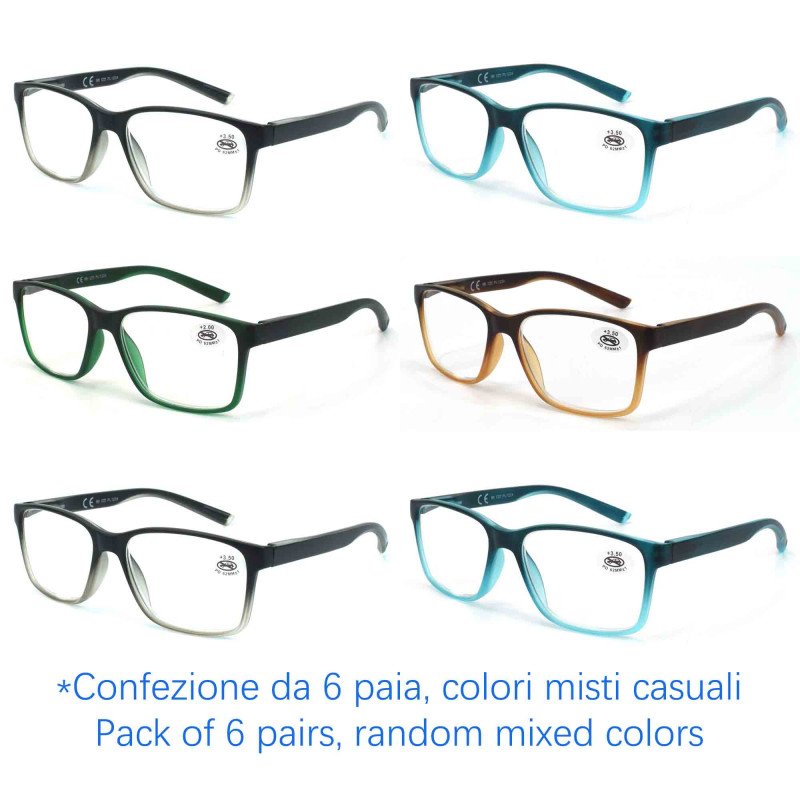 Reading glasses - Blue Light Blocking - NV6343-B - Wholesale Pack of 6