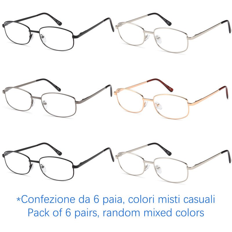 Reading glasses - Steel Auctions - NV7243 - Wholesale Pack of 6