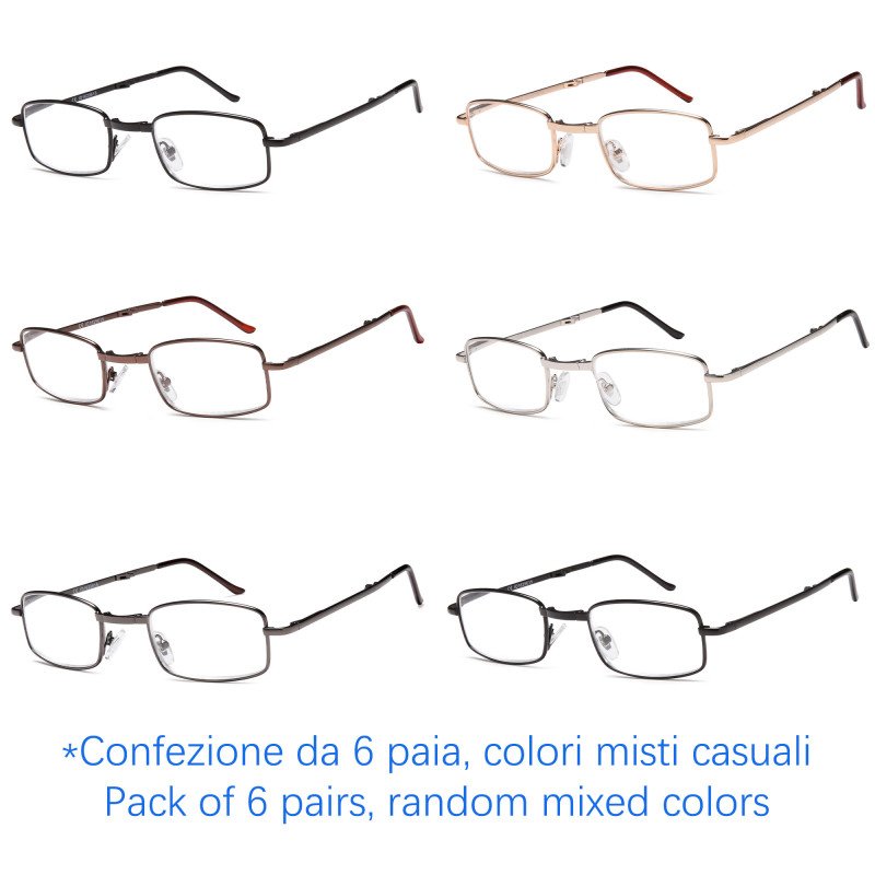 Reading glasses - Folding - NV8119 - Wholesale Pack of 6