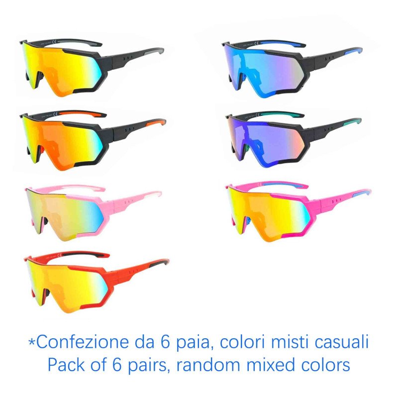 Sunglasses - sport - M-4224 - Wholesale Pack of 6 Sunglasses - sport - M-4224 - Wholesale Pack of 6