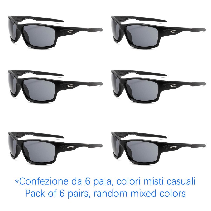 Sunglasses - protection 100% UV - N-1134 - Wholesale Pack of 6 Sunglasses - protection 100% UV - N-1134 - Wholesale Pack of 6