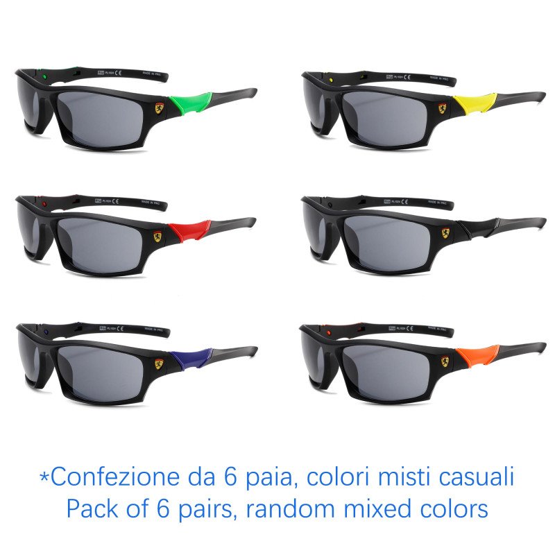 Occhiali da sole - Sportivi - N-1139A - Confezione da 6 Paia Occhiali da sole - Sportivi - N-1139A - Confezione da 6 Paia