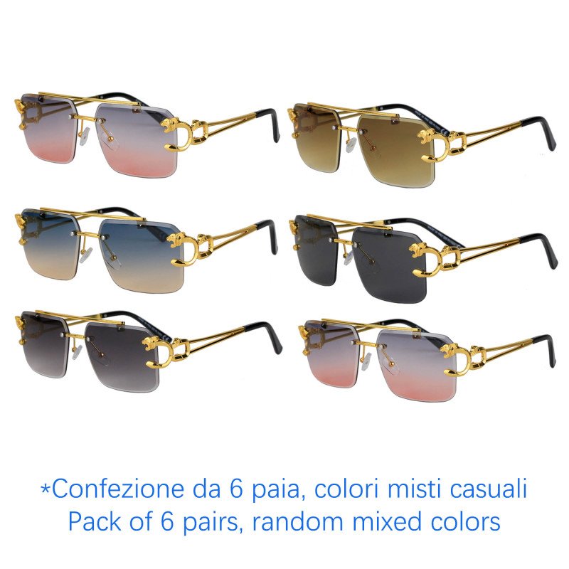 Sunglasses - protection 100% UV - N-1230 - Wholesale Pack of 6