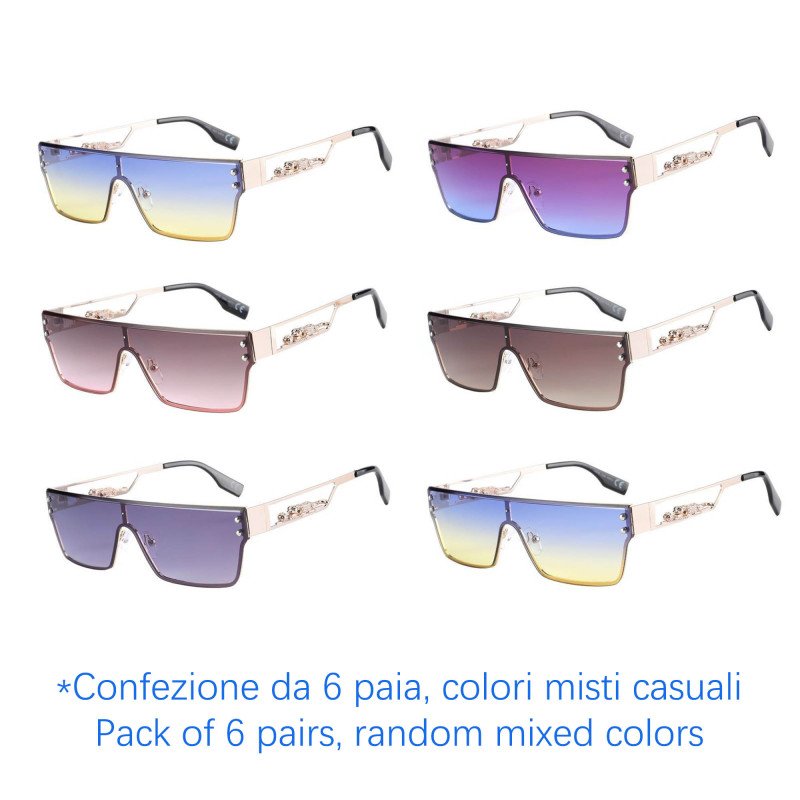 Sunglasses - protection 100% UV - N-1245 - Wholesale Pack of 6