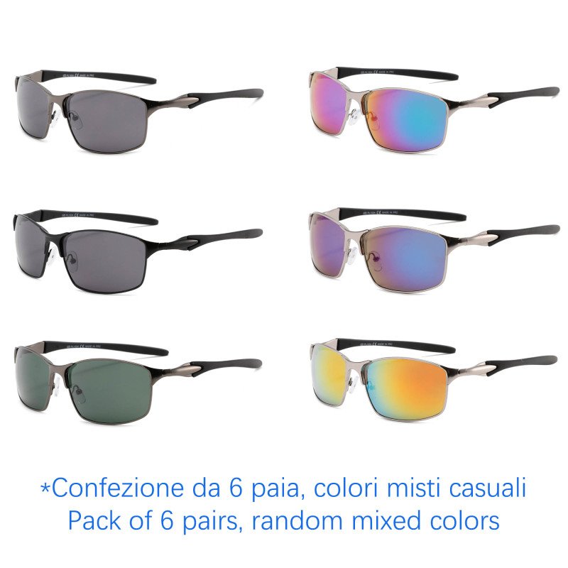 Sunglasses - protection 100% UV - N-1253 - Wholesale Pack of 6