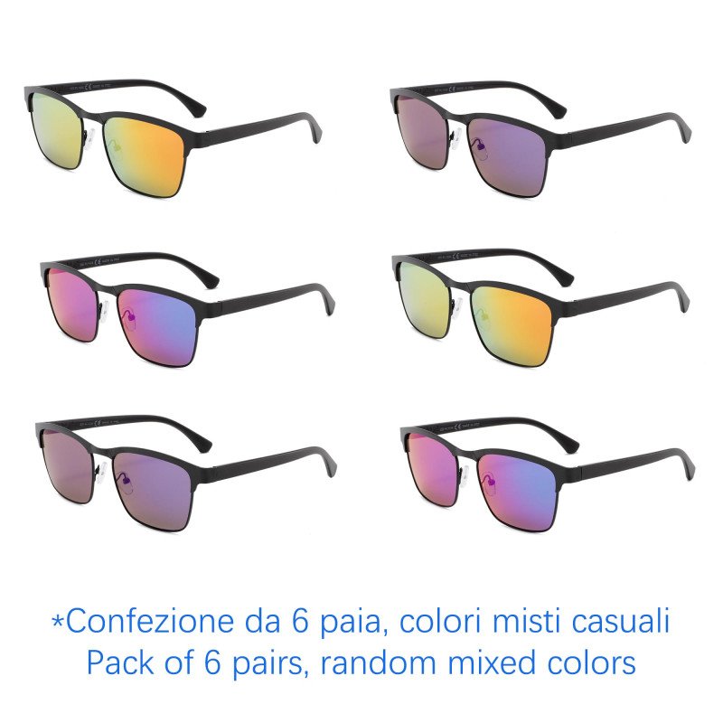 Sunglasses - protection 100% UV - N-1266A - Wholesale Pack of 6