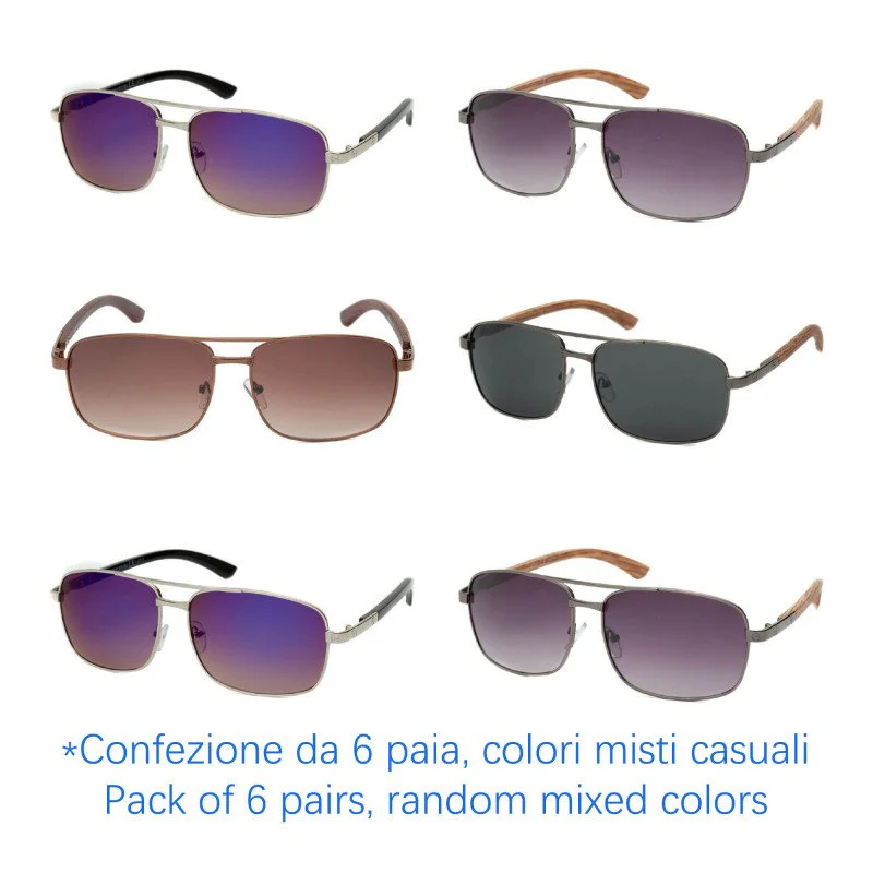 Sunglasses - protection 100% UV - N-1554 - Wholesale Pack of 6