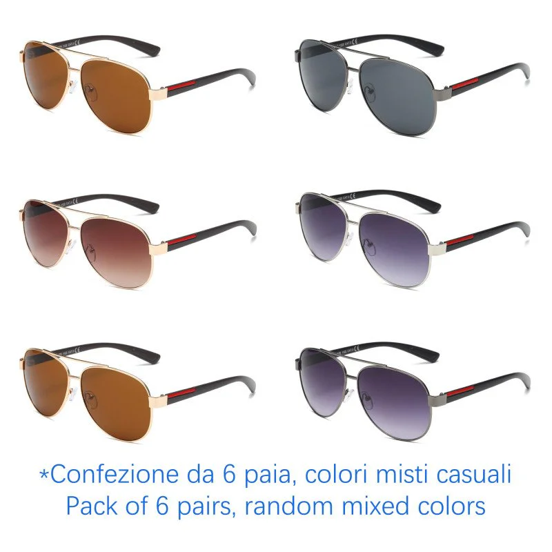 Sunglasses - protection 100% UV - N-1559 - Wholesale Pack of 6