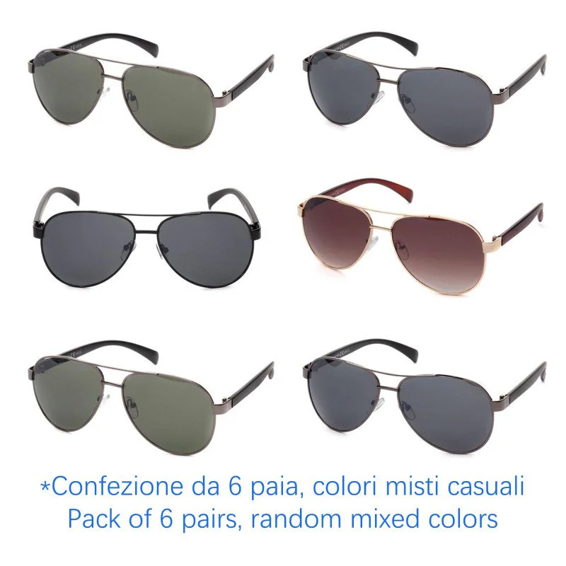 Sunglasses - protection 100% UV - N-1565 - Wholesale Pack of 6