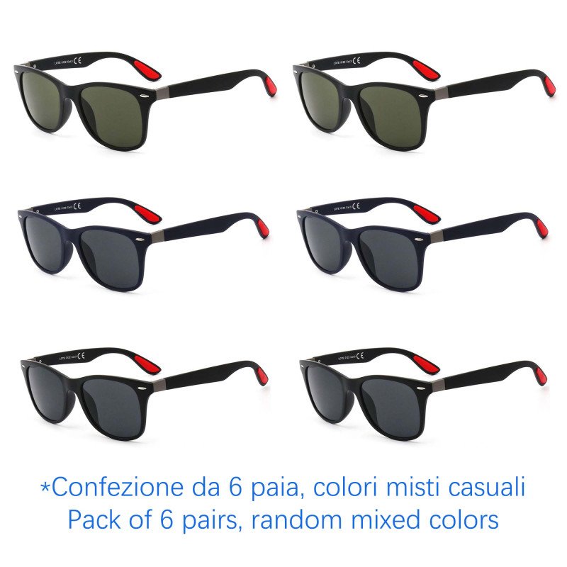 Sunglasses - protection 100% UV - N-1592 - Wholesale Pack of 6