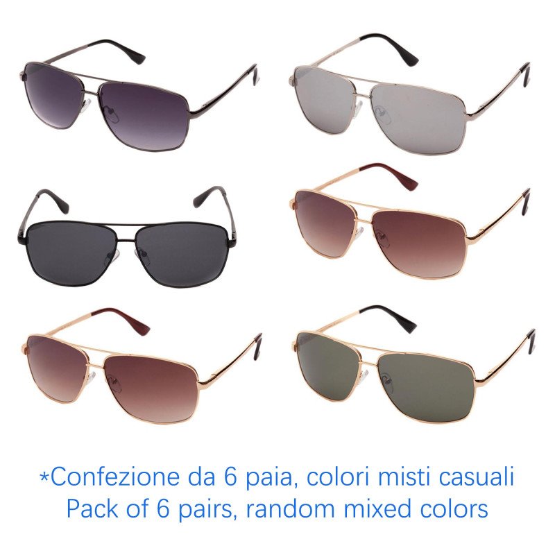 Sunglasses - protection 100% UV - N-1615 - Wholesale Pack of 6