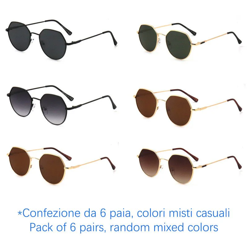 Sunglasses - protection 100% UV - N-1639 - Wholesale Pack of 6