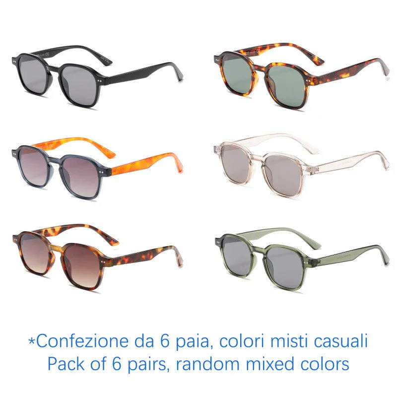 Sunglasses - protection 100% UV - N-2333A - Wholesale Pack of 6