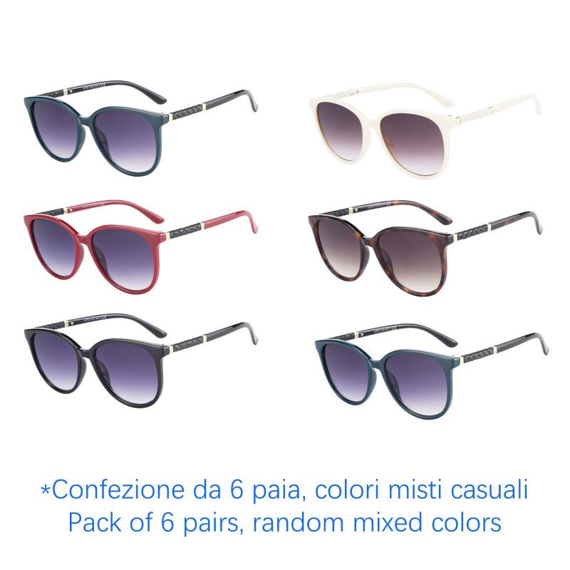 Sunglasses - protection 100% UV - N-2356 - Wholesale Pack of 6