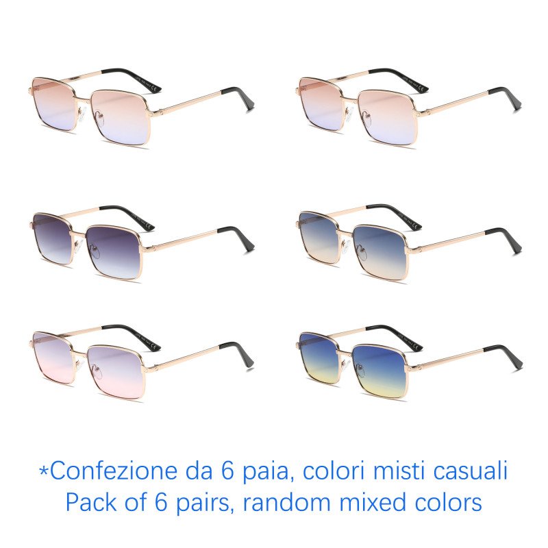 Sunglasses - protection 100% UV - N-2633A - Wholesale Pack of 6