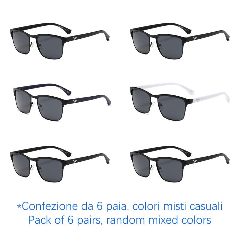 Sunglasses - protection 100% UV - N-2663B - Wholesale Pack of 6 Sunglasses - protection 100% UV - N-2663B - Wholesale Pack of 6