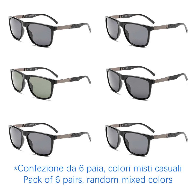Occhiali da sole - protezione 100% UV400 - N-2697 - Confezione da 6 Paia Occhiali da sole - protezione 100% UV400 - N-2697 - Confezione da 6 Paia