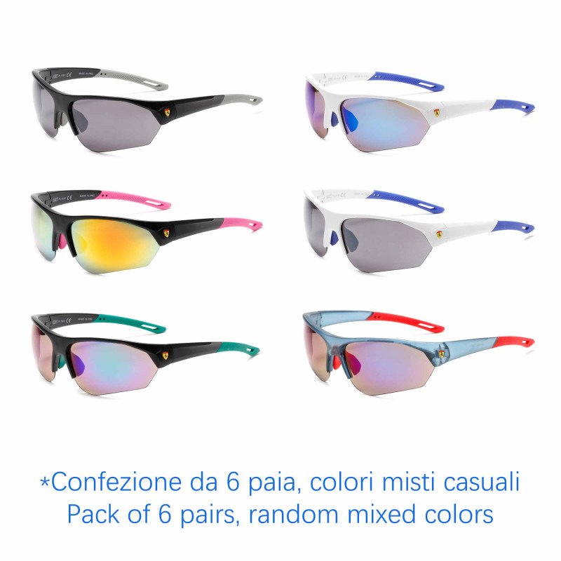 Occhiali da sole - Sportivi - N-4242 - Confezione da 6 Paia Occhiali da sole - Sportivi - N-4242 - Confezione da 6 Paia