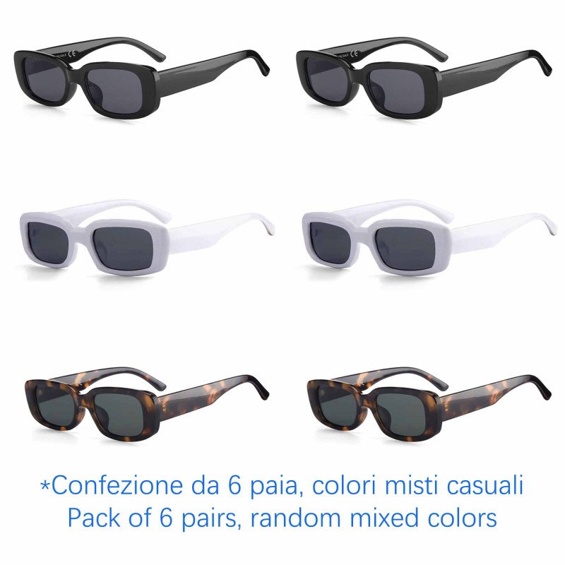 Occhiali da sole - protezione 100% UV400 - N-649 - Confezione da 6 Paia Occhiali da sole - protezione 100% UV400 - N-649 - Confezione da 6 Paia