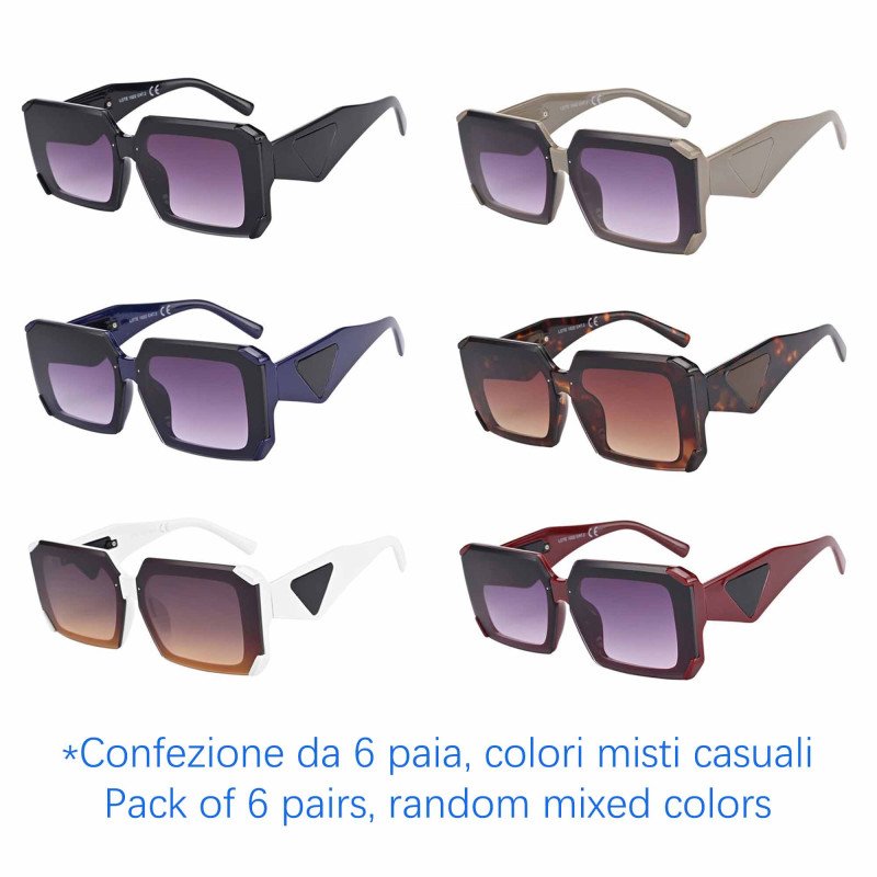 Occhiali da sole - protezione 100% UV400 - N-650 - Confezione da 6 Paia Occhiali da sole - protezione 100% UV400 - N-650 - Confezione da 6 Paia