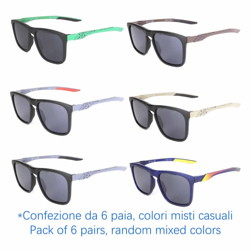 Occhiali da sole - protezione 100% UV400 - N-767 - Confezione da 6 Paia Occhiali da sole - protezione 100% UV400 - N-767 - Confezione da 6 Paia