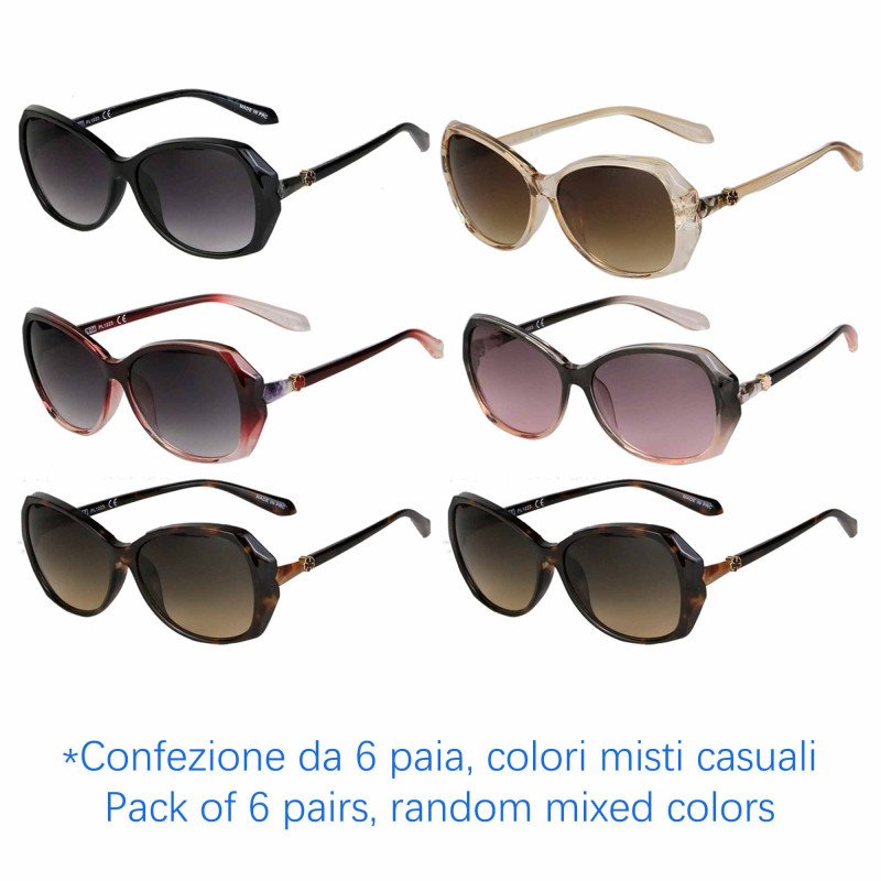 Occhiali da sole - protezione 100% UV400 - N-9696 - Confezione da 6 Paia Occhiali da sole - protezione 100% UV400 - N-9696 - Confezione da 6 Paia